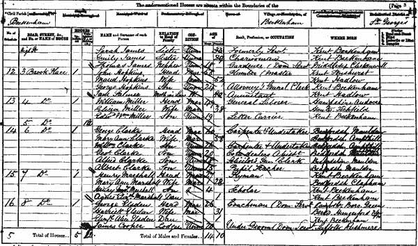 1871 Census Extract